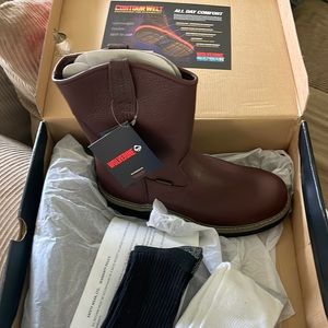 Steel toe boots. Wolverine/ Buccaneer Well. Brand new. Never worn.